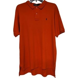 Ralph Lauren Men's Short Sleeve Red Polo, Blue Pony Size XL